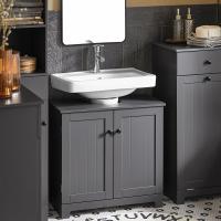 Armario de Baño de Suelo con 1 Estante y 2 Puertas 60 x 30 x 60 cm Ideal para Almacenamiento de Lavabo - details 20