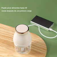 Picadora de Alimentos Eléctrica Portátil Mini Machacador de Ajo Utensilio de Cocina con Control Táctil Picadora de Verduras y Carne de 45 W Certificado CE - details 2