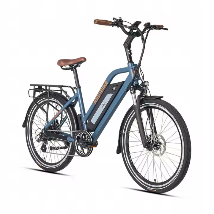 Bicicleta eléctrica JOBOBIKE Commuter 250W, cuadro aluminio 18", rueda 26", azul - 1
