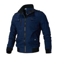 Chaqueta Bomber Men's Style Casual Nueva Primavera Otoño Visteza Exterior Algodón Cremallera - details 5