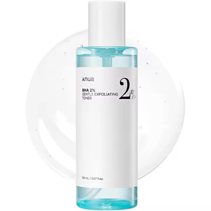 ANUA BHA 2% Tónico exfoliante suave, exfoliante facial suave, ácido salicílico para poros y sebo, extracto de árbol de té, hialurónico - 1
