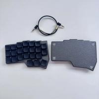 Kit de teclado dividido Corne V4.1 con tapas negras, interruptores Kailh Choc V1, teclado personalizado, cableado, intercambiable en caliente y RGB. Kit Gamer con Diseño Dividido y Componentes Premium para Jugadores Exigentes. - details 7