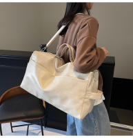 Bolsa de lavado de PU suave para negocios, bolsas de lona de viaje para senderismo al aire libre, natación, paquete de transporte, bolso de equipaje de lujo, mochila Retro de fin de semana - details 2