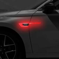 Pegatinas reflectantes para carrocería de coche, pegatinas de protección de puertas de advertencia de seguridad lateral, reflectantes antiarañazos y anticolisión - details 3