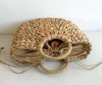 La mayoría de los productos más vendidos en línea, venta al por mayor, bolso de mano informal personalizado para mujer, cesta de paja para compras hecha a mano para playa de verano - details 4