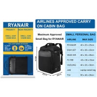 Mochila de cabina de avión 40x20x25, mochila de transporte impermeable para deportes al aire libre - details 1