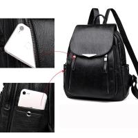 Mochila grande de viaje para mujer, bolso de mano de cuero PU, mochila escolar para niñas, mochila trasera de hombro para mujer - details 23