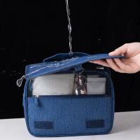 Bolsa de almacenamiento portátil de tela Oxford para hombre y mujer, organizador de artículos de tocador, bolsa de cosméticos impermeable, bolsa de lavado de viaje colgante - details 5