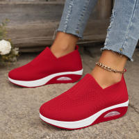 Zapatos ortopédicos antideslizantes con cojín de aire para mujer, zapatillas transpirables con plataforma, para caminar - details 1