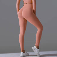 Hamidou-Pantalones deportivos de Yoga para mujer, mallas de cintura alta y caderas ajustadas, glúteos de melocotón, pantalones de Yoga desnudos de cintura alta - details 48