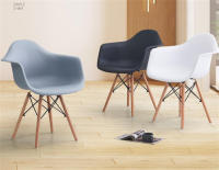 Juego de 4 Sillas de Madera Nórdica Diseño de Patas para Comedor, Dormitorio, Balcón, Restaurante Bar Muebles con Estilo - details 5