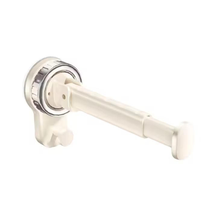 Colgador de ropa con ventosa sin perforaciones, estante de secado de ropa plegable extensible, estante colgante de plástico para ahorro de espacio para balcón - 1