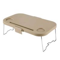 Caja de almacenamiento de plástico plegable para picnic, cesta de picnic plegable para acampar de gran capacidad con mango de portavasos doble de 16L - details 4