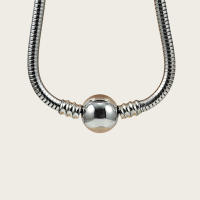 Modelo básico de pulsera de hueso de serpiente para mujer de moda de acero inoxidable - details 7