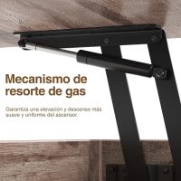Centro Elevable, Mesa de Salón con Cajón y Compartimento Oculto, Mesas Elevables Modernas Convertibles en Comedor, 100 x 50 cm, Blanco - details 13