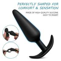 Tapón anal de silicona, paquete de 3 tapones anales, juego de entrenamiento para principiantes, usuarios avanzados con base acampanada, juguetes sexuales de próstata - details 3