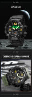 Reloj de Pulsera Deportivo Digital SKMEI Japón Movimiento LED Luz  Reloj de Hombre Militar con Fecha y Cuenta Regresiva a Prueba de Agua 5Bar - details 2