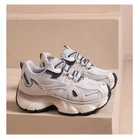 Zapatillas deportivas de suela gruesa para mujer, zapatillas casual slip-on, tenis planas, transpirables, cómodas y gruesas, invierno - details 9