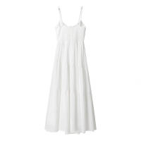 Vestido sin Mangas para Mujer Cuello en V, Cintura Elástica, Falda Oculta, Decoración de Lazo Frontal, Moda de Primavera-Verano - details 1