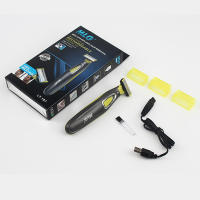 Afeitadora eléctrica para cara y cuerpo para hombres, máquina de afeitar lavable, recortadora de barba y cuerpo, bola seca húmeda, recargable - details 5