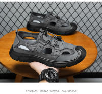 Creek zapatos de verano transpirables, zapatos casuales de malla con agujeros, zapatos para exteriores, senderismo, zapatos de un pedal, zapatos para vadear, sandalias para hombres - details 4