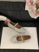 Xiaoxiangfeng remache Mary Jane zapatos nueva cabeza cuadrada boca poco profunda solo zapatos de fondo plano cinturón de una palabra zapatos pequeños de cuero - details 17