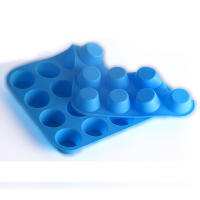 Mini sartén de silicona para pasteles, bandejas y moldes de cocina, utensilios antiadherentes para hornear, herramientas de confitería, 24 tazas - details 5