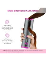 Set de Rizos Automáticos sin Cable Herramienta de Estilismo de Temperatura Ajustable con Pantalla LED Equipo de Belleza para Ondas - details 7