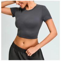 Camiseta corta de manga corta para mujer, camiseta de yoga, camiseta de entrenamiento físico - details 13