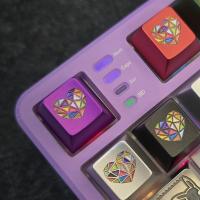 Teclado de Sombrero de Vidrio Personalizado Artesanal Base de Aleación de Aluminio Premium - details 3