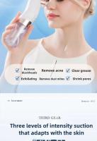 Removedor de espinillas, aspiradora de poros, limpiador facial eléctrico, eliminación de cabeza de acné y espinillas, recargable por USB, ciclo de agua, eliminación de puntos negros - details 6