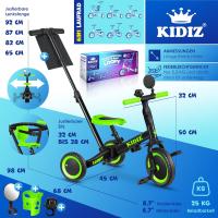 Bicicleta de Equilibrio, Triciclo para niños de 1 año a 5 Años, Capacidad de Carga hasta 25kg, Incl. Manillar/Barra de Seguridad/Cinturón de Seguridad/Timbre/Espejo. - details 6