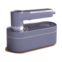 Plancha de vapor portátil para ropa, vaporizador de 1200W para tela Variable, giratoria de 180 ° para el hogar y los viajes, enchufe estadounidense-púrpura - details 0
