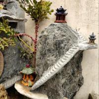Piedras, accesorios de micropaisaje, modelo de bonsái rocalla, cenador, adorno pequeño, figuritas en miniatura artesanales de cerámica - details 6