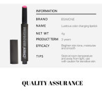 Bsimone bálsamo labial hidratante iluminado, lápiz labial de presión, bálsamo labial mate, maquillaje para fiesta de estudiantes - details 4