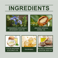 El romero nutre el cuero cabelludo y suaviza el cabello, hidrata el aceite esencial para el cuidado del cabello - details 2