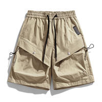 CHAIFENKO Pantalones Cortos de Nylon para Hombres Cómodos con Múltiples Bolsillos para Deportes y Fitness Moda de Verano para Exteriores - details 3