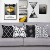Juego de 4 fundas decorativas de cojín de 45x45 cm, fundas muy suaves con estampado para exteriores, para sofá o estantería - details 4