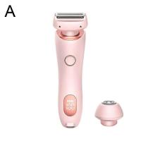 Eliminación indolora en casa 2 en 1 maquinillas de afeitar para mujer, recortadora de Bikini para vello púbico, Afeitadora eléctrica húmeda y seca - details 5