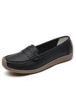 Zapatos de mujer de piel auténtica Mocasines planos de piel de vaca para madres mayores y más - details 3