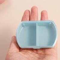 Caja dispensadora a prueba de humedad, caja de almacenamiento portátil para medicamentos, 2 rejillas, pastillero a prueba de polvo, Mini organizador de pastillas para viaje - details 5