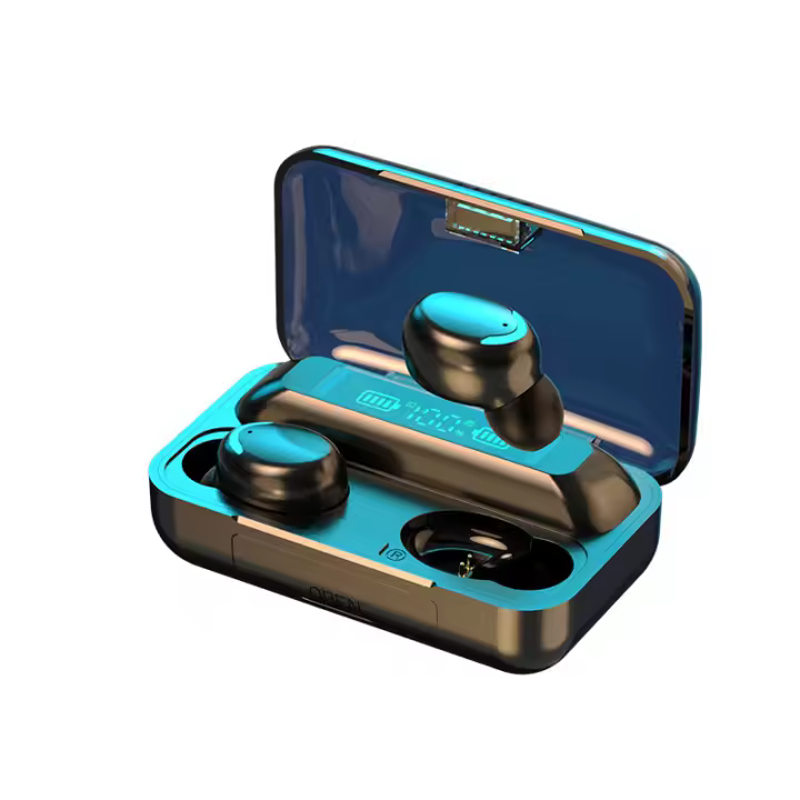 Auriculares inalámbricos Bluetooth 5.0, deportivos, LED, ENC, graves profundos, ajuste cómodo y resistentes al agua. - 1