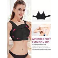 Postoperatorio para mujer, camiseta sin mangas de compresión con cierre frontal, sujetador deportivo de yoga con - details 6