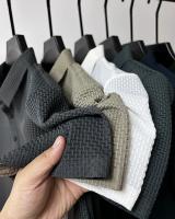 polos hombre manga corta ropa hombre día del padreVerano Nuevo Hombre Lop-up Hollow Polo de manga corta Camiseta Ice Silk Transpirable Negocios Moda Camiseta Hombre Marca Ropa - details 6