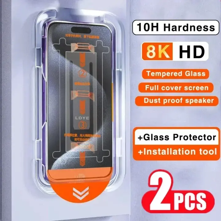 Protector de Pantalla de Vidrio Templado de Privacidad sin Polvo de 8K - 1