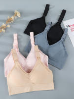 Sujetador de lactancia para madre, Bralette posparto sin costuras, color rosa, M - details 11