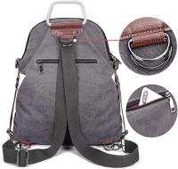 Mochila antirobo para Mujer, Bolso de Hombro Vintage, Bolso de Lona, Bandolera informal - details 5