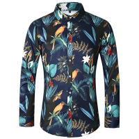 Camisas Casuales para Hombres Impresión de Moda, Elástica, Sin Hierro, Talla Grande - details 3