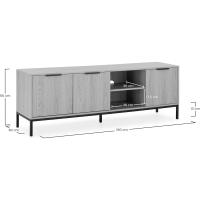 Mueble TV 3 Puertas, 160 cm (Ancho) 40 cm (Profundidad) 55 cm (Altura) - details 4