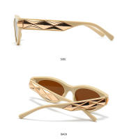 Toyear-gafas de sol clásicas de ojo de gato para mujer, anteojos de sol de diseñador de marca de lujo, montura de remache de Metal para mujer, Vintage, Sexy, a la moda - details 17